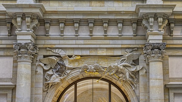 Detail of the Baroque gate in the Foyer