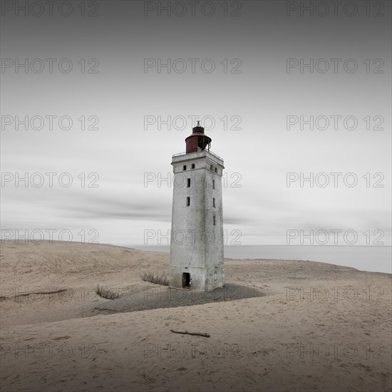 Lighthouse in the Rubjerg Knude shifting sand dune