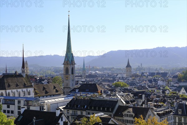 View of the old town and churches