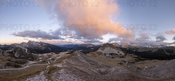 Monte Castellaz and Lagorai chain at sunrise