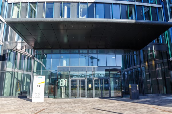 Ernst & Young EY headquarters in the Skyloop building at Stuttgart Airport