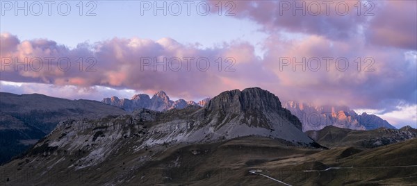 Monte Castellaz at sunset