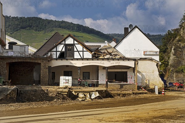 Destroyed house