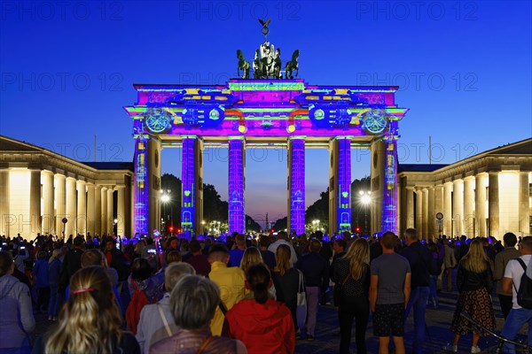 Brandenburg Gate during the Festival of Lights