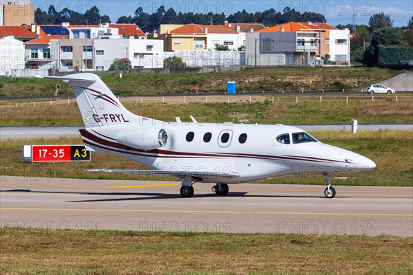 A Raytheon 390 Premier I aircraft of Manhattan Air with registration G-FRYL at Porto Airport