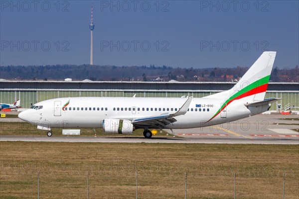 A Bul Air Boeing 737-300 with registration LZ-BOO at Stuttgart Airport