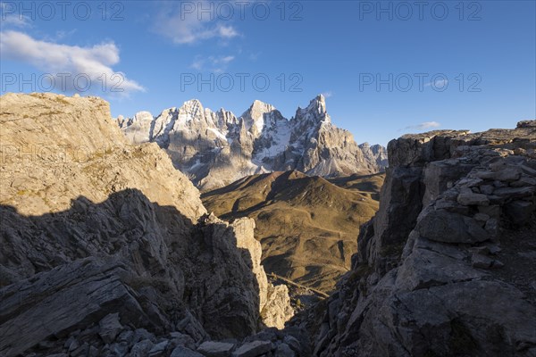 View from Monte Castellaz to Cimon della Pala