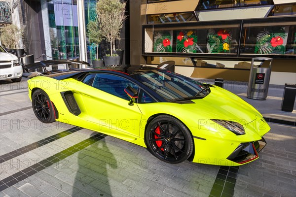 Lamborghini Aventador Luxury Car Wagon at Dubai Mall in Dubai