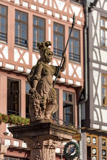 Fountain figure of the goddess Minerva by Friedrich Schierholz