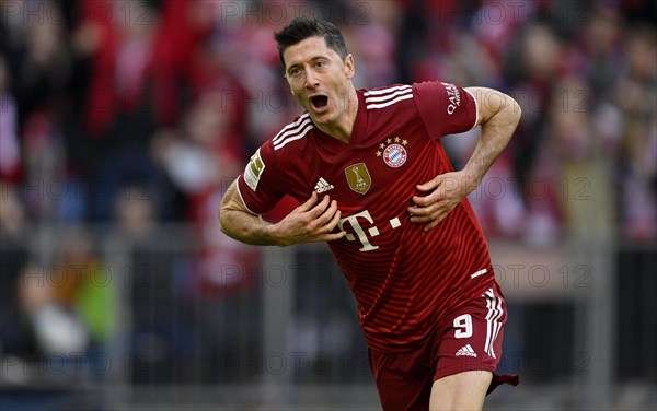 Goal celebration Robert Lewandowski FC Bayern Munich FCB