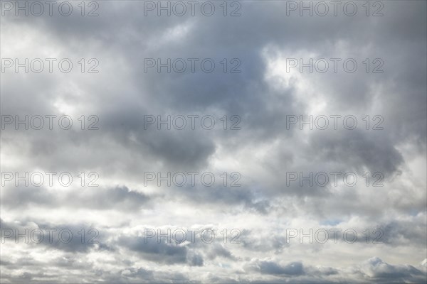 Stratocumulus clouds form spectacular cloud formation in the sky during Foehn storm