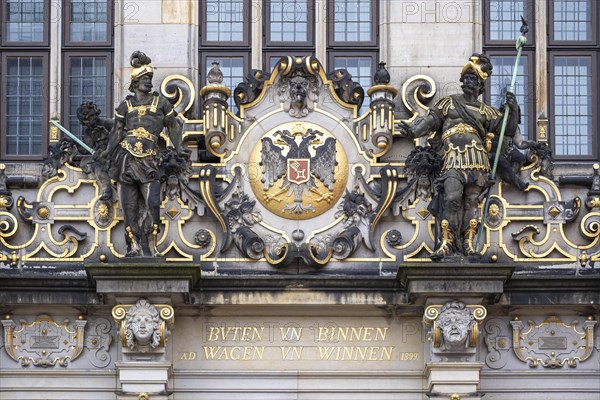 Gable of the Schuetting on Bremen's market square