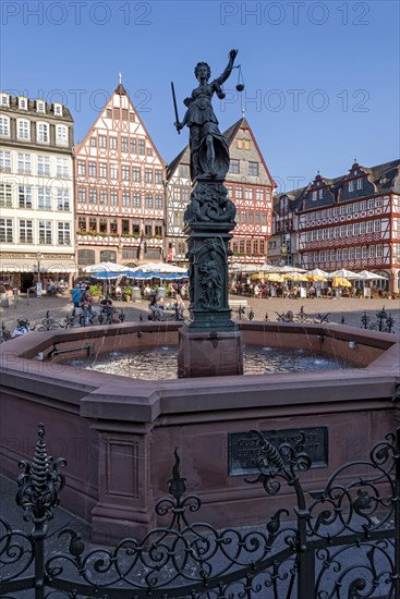Fountain of Justice with fountain figure of the goddess Justitia