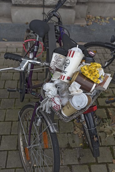 Parked bicycle