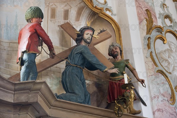 Depiction of the Stations of the Cross