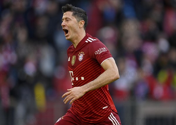 Goal celebration Robert Lewandowski FC Bayern Munich FCB