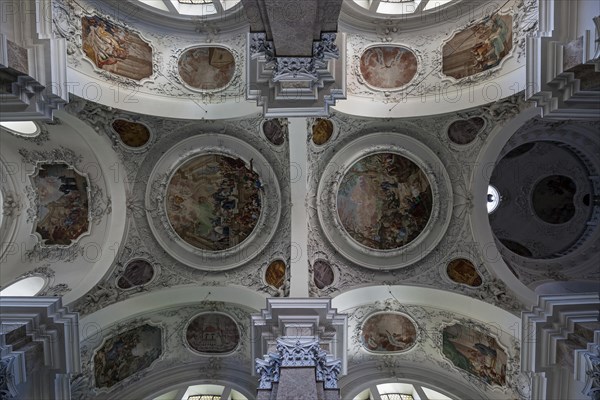 Ceiling fresco of the town parish church of St. Mang