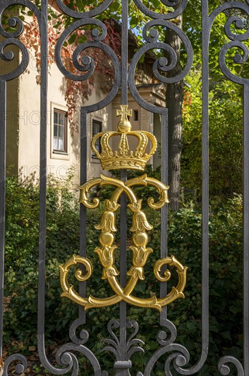 The palace park in Glienicke with Lion's Gate