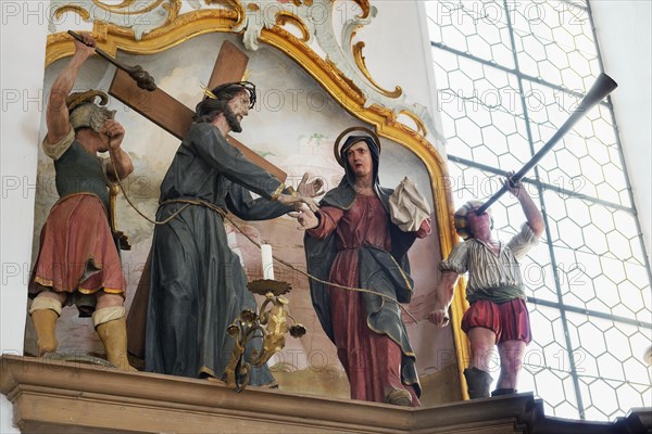 Depiction of the Stations of the Cross