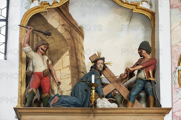 Depiction of the Stations of the Cross