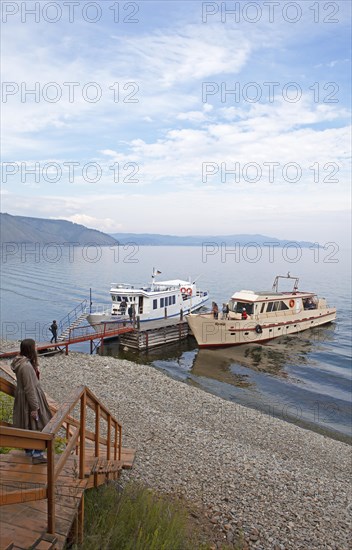 Boats at Lake Baikal