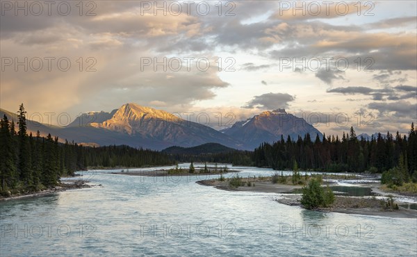 View of a valley with river