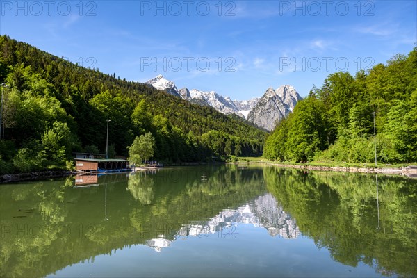 Mountains reflected in the lake