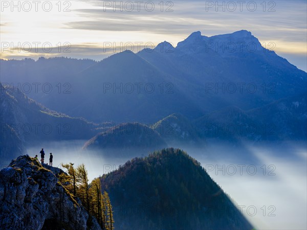 Mountaineers on a peak