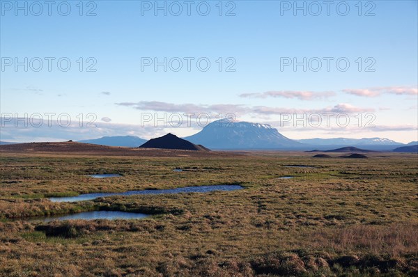 Wide landscape with ponds