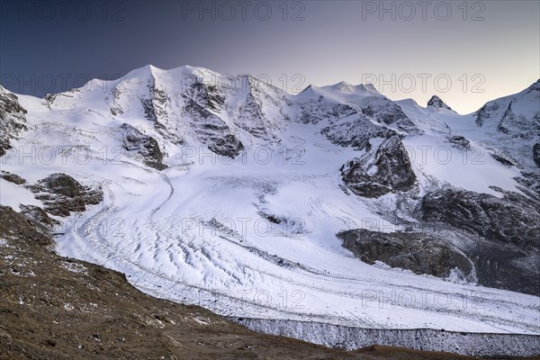 Mountain panorama on the Diavolezza