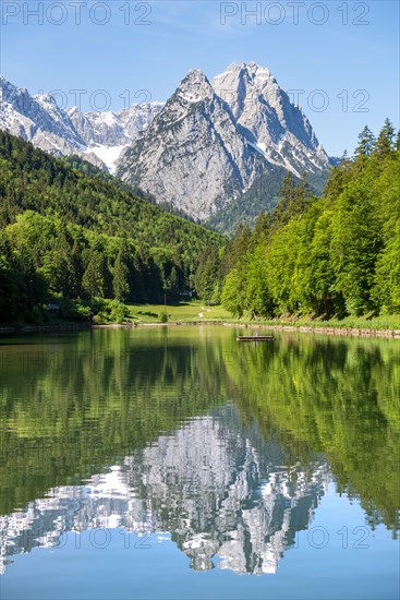 Mountains reflected in the lake