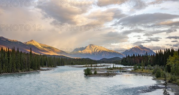 View of a valley with river