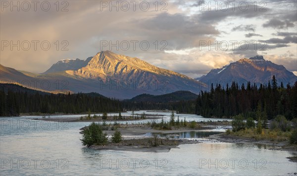 View of a valley with river