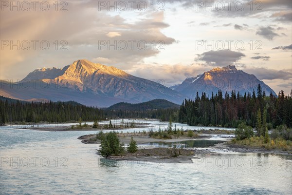 View of a valley with river