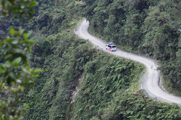 Minibus on the Death Road