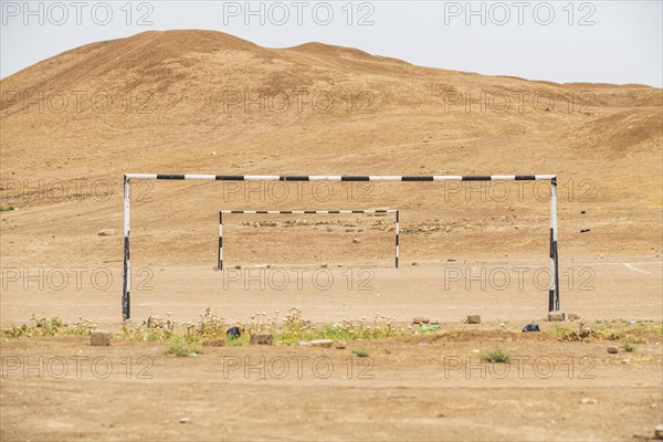 Soccer field on the Historical excavation site of Balawat