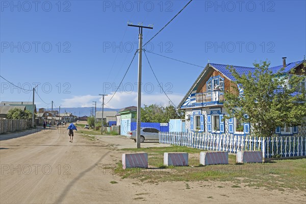 Typical sand road in Khuzhir