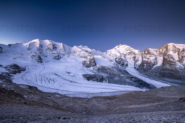 Mountain panorama on the Diavolezza