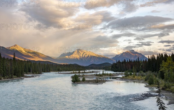 View of a valley with river