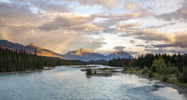 View of a valley with river