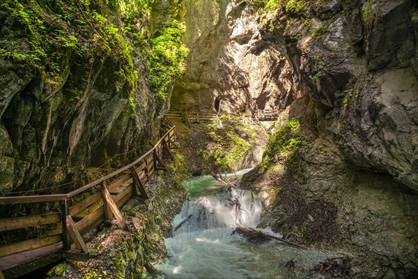 Path along a rock face