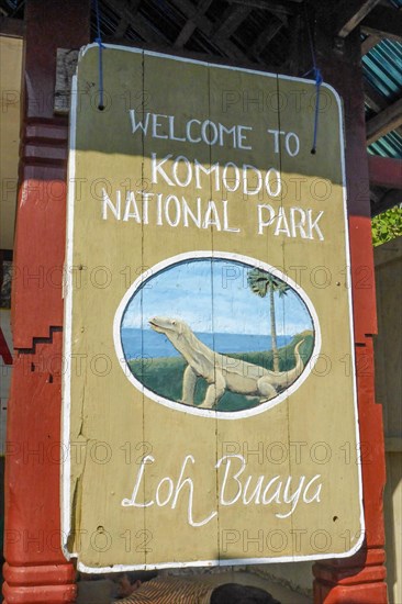 Tourist Information Board Komodo National Park