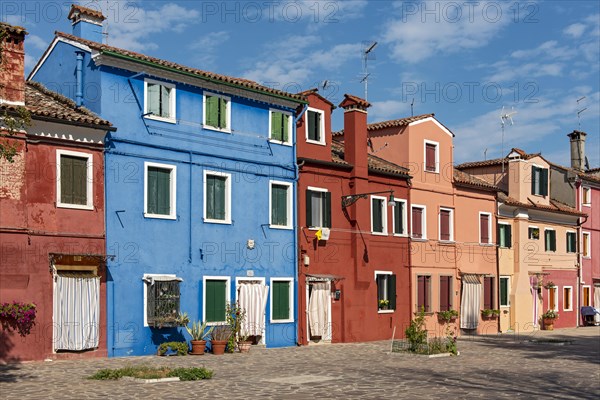 Colourfully painted houses