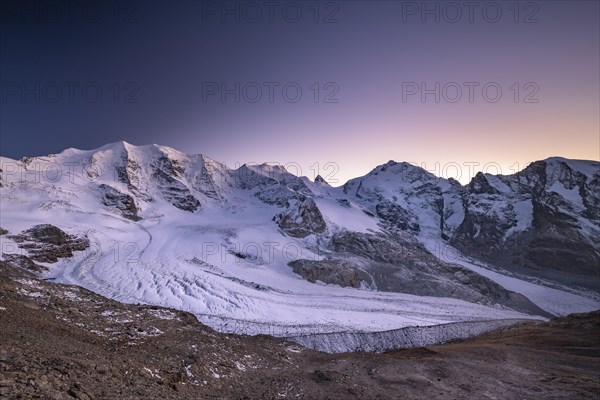 Mountain panorama on the Diavolezza