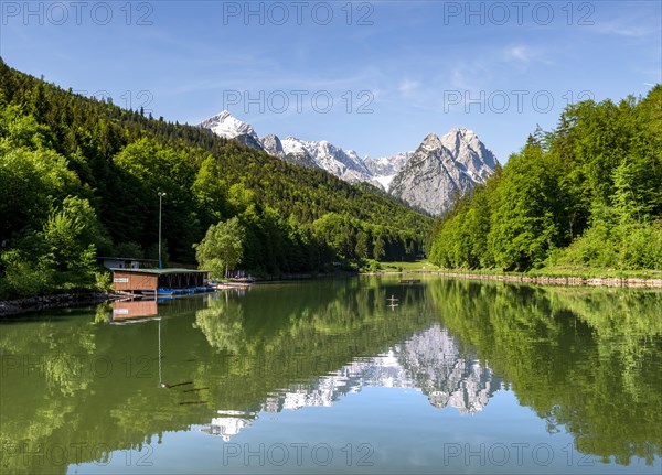 Mountains reflected in the lake