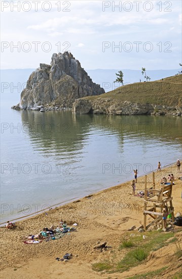 Sandy beach beach at Shaman Rock