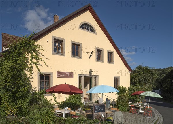 Cafe in a former glass factory