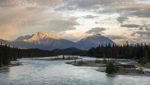 View of a valley with river