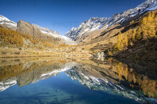 Grundsee with Aletschhorn and Schinhorn