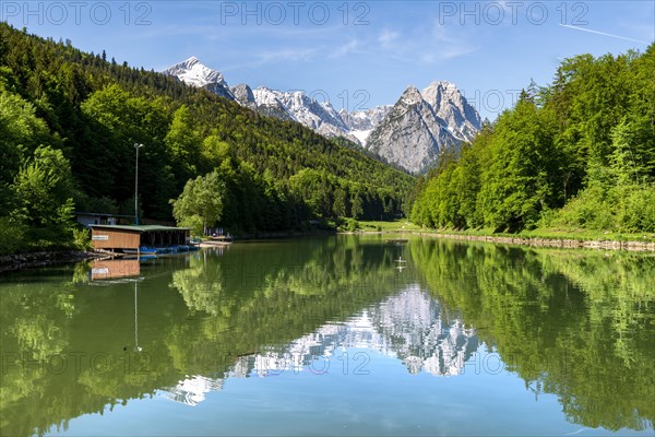 Mountains reflected in the lake